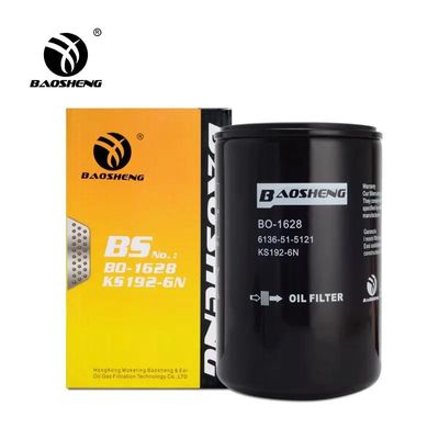 Filtro olio per escavatore anticorrosivo resistente alle alte temperature 6136-51-5121 KS192-6Short per protezione motore KOMATSU 170mm